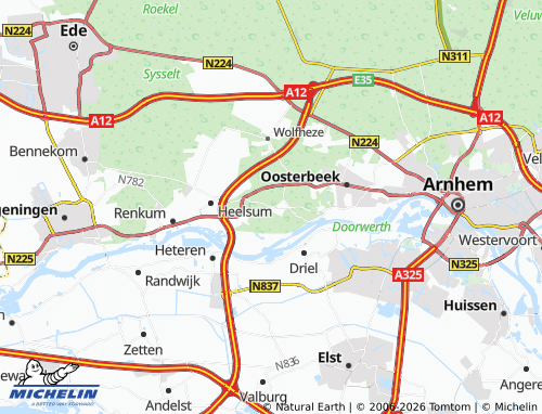 Mappa MICHELIN Doorwerth - ViaMichelin