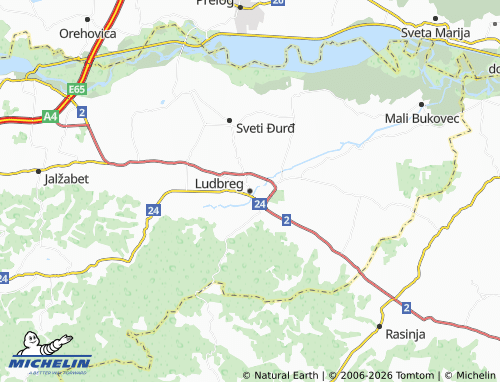 MICHELIN Ludbreg map - ViaMichelin