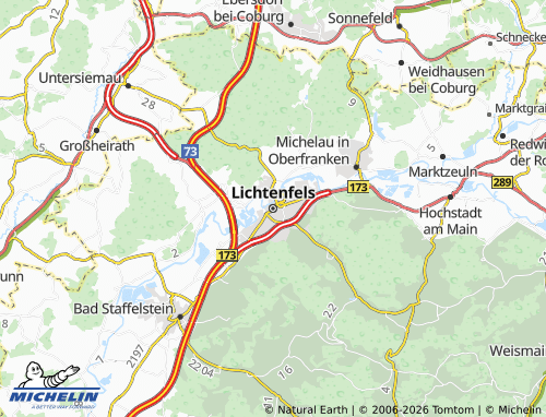 Mappa MICHELIN Lichtenfels - ViaMichelin