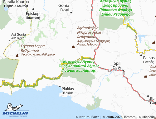 Mappa MICHELIN Agkouseliana - ViaMichelin