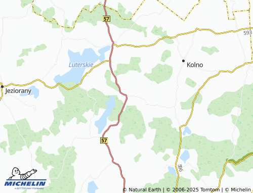 Mapa MICHELIN Tejstymy - ViaMichelin