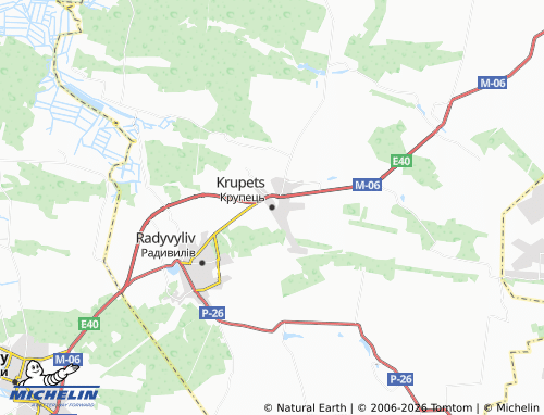 Mappa MICHELIN Krupets - ViaMichelin