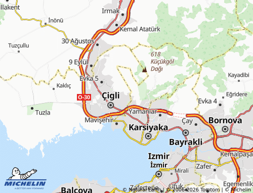 MICHELIN Evka 2 map - ViaMichelin