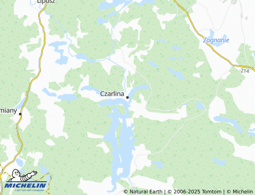 MICHELIN Czarlina map - ViaMichelin