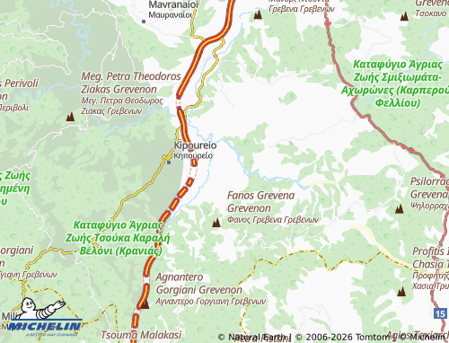 Mappa MICHELIN Sitaras - ViaMichelin