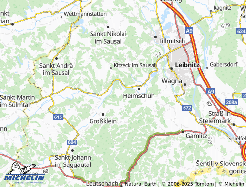 MICHELIN-Landkarte Nestelberg - ViaMichelin