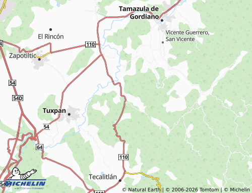 MICHELIN-Landkarte Tasinaxtla - ViaMichelin