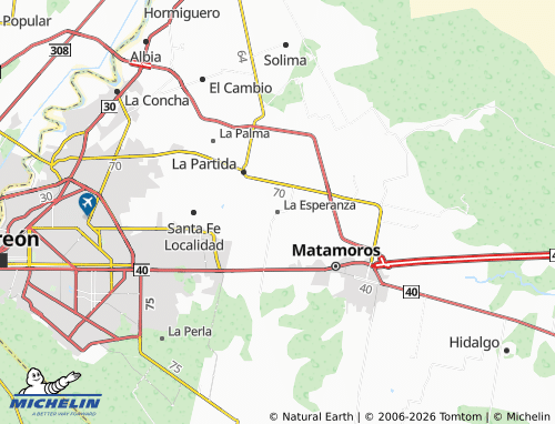 Mapa MICHELIN La Esperanza - ViaMichelin