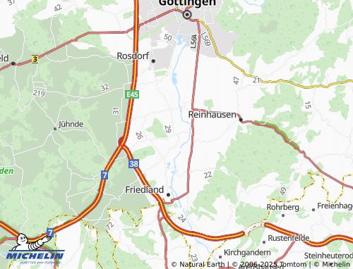 MICHELIN Obernjesa map - ViaMichelin