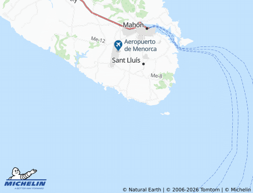 MICHELIN Binibèquer map - ViaMichelin