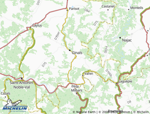 Mappa MICHELIN Verfeil - ViaMichelin