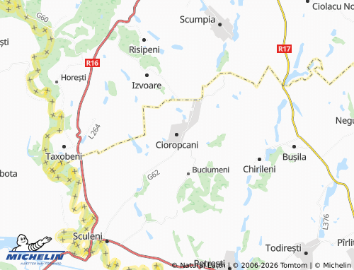 MICHELIN Cioropcani map - ViaMichelin