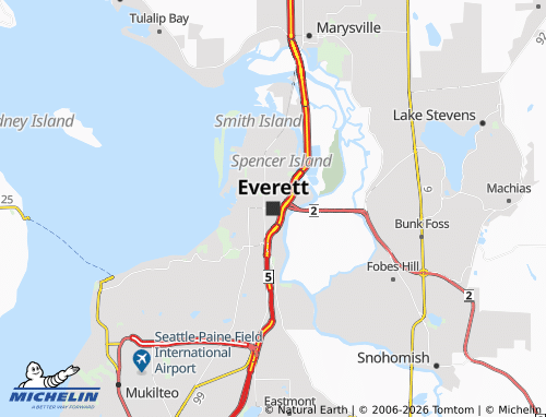 Mapa MICHELIN Everett - ViaMichelin