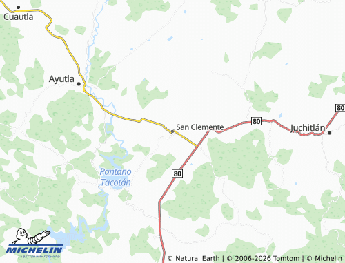 Carte MICHELIN San Clemente - ViaMichelin