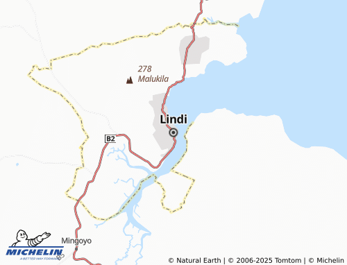 MICHELIN Lindi map - ViaMichelin