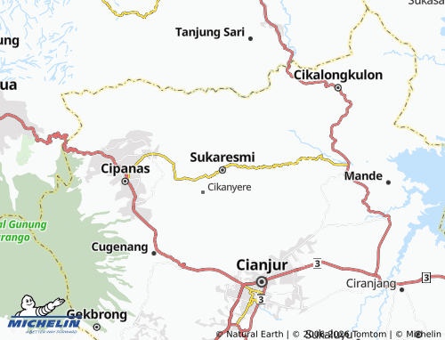Mapa MICHELIN Sukaresmi - ViaMichelin