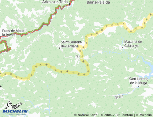 MICHELIN Coustouges map - ViaMichelin