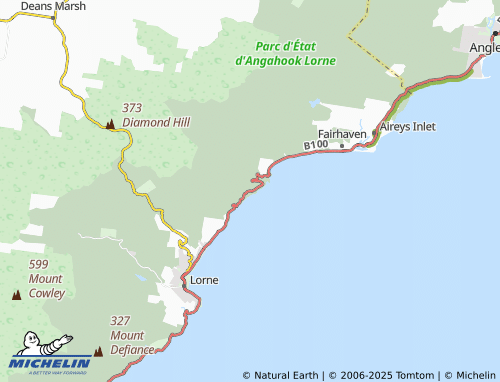 MICHELIN Big Hill map - ViaMichelin