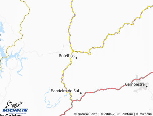 MICHELIN Botelhos map - ViaMichelin