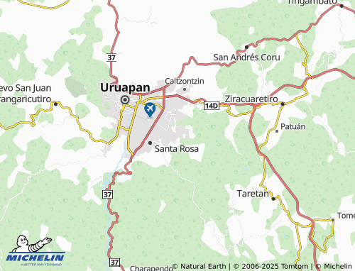 MICHELIN La Cortina I, Tejerias map - ViaMichelin