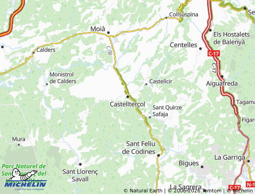 Mappa MICHELIN Castellterçol - ViaMichelin