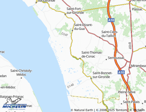 Carte MICHELIN Conac - ViaMichelin