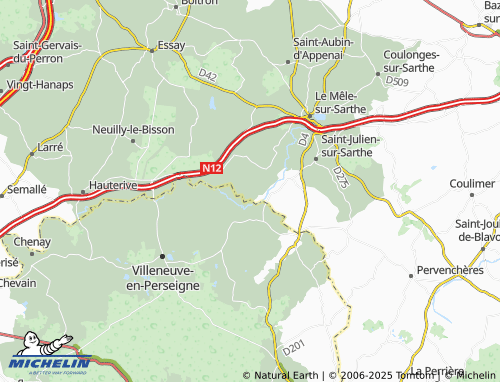 MICHELIN La Haie de Poële map - ViaMichelin