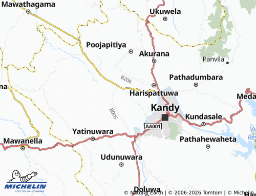 Mappa MICHELIN Ruwanpuraya - ViaMichelin