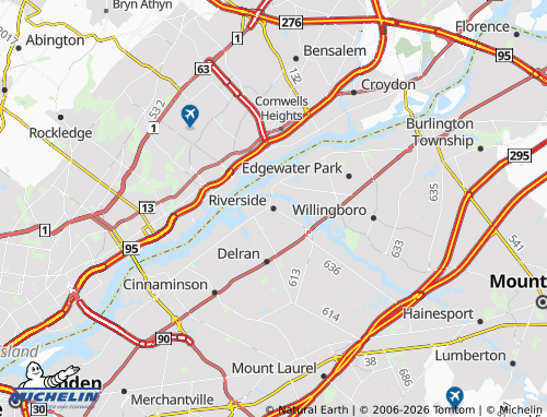 Mapa MICHELIN Riverside - ViaMichelin