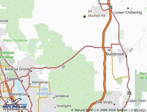 Carte MICHELIN Melaleuca - ViaMichelin