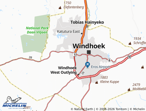 MICHELIN Rocky Crest map - ViaMichelin