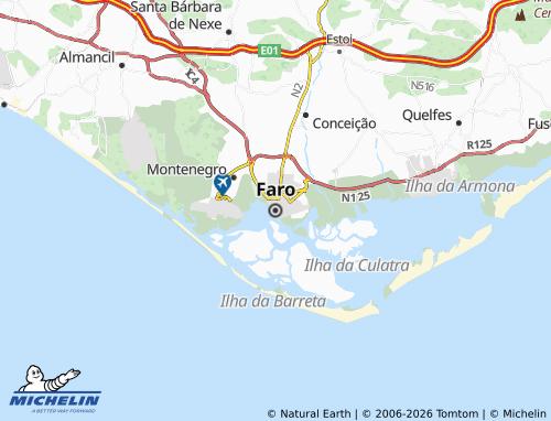 Mapa MICHELIN Faro - ViaMichelin
