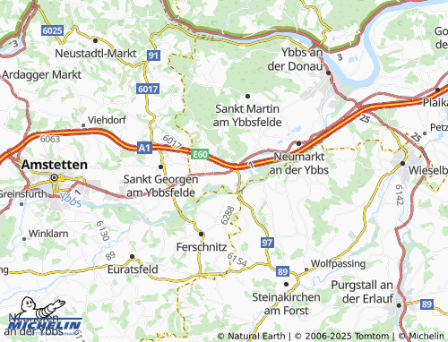 MICHELIN Kottingburgstall map - ViaMichelin