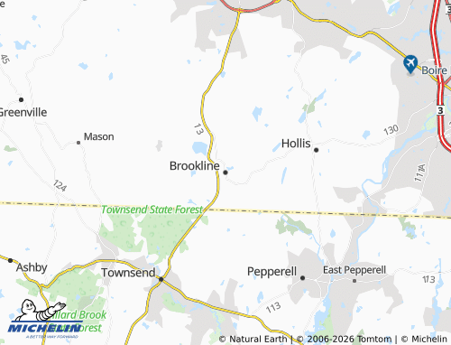 Mapa MICHELIN Brookline - ViaMichelin