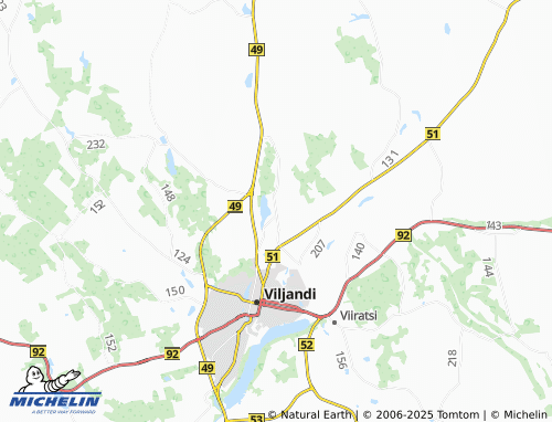 MICHELIN Karula map - ViaMichelin