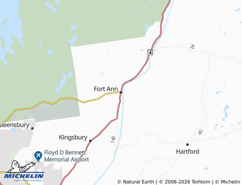Mapa MICHELIN Fort Ann - ViaMichelin