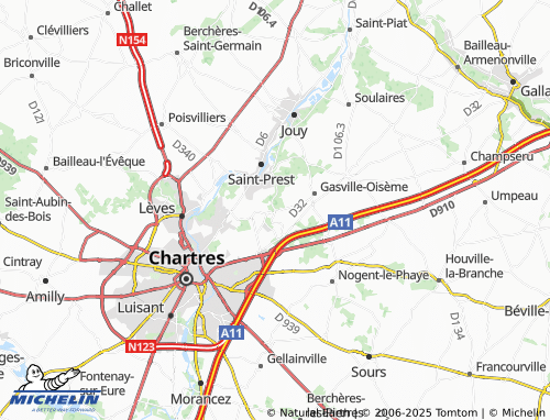 Carte MICHELIN Oisème - ViaMichelin