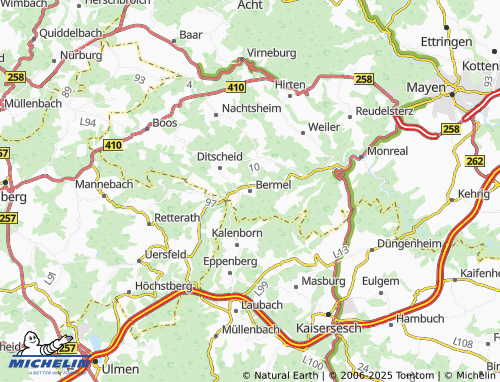 MICHELIN Bermel map - ViaMichelin