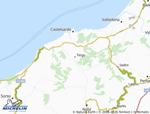 Mapa MICHELIN Tergu - ViaMichelin