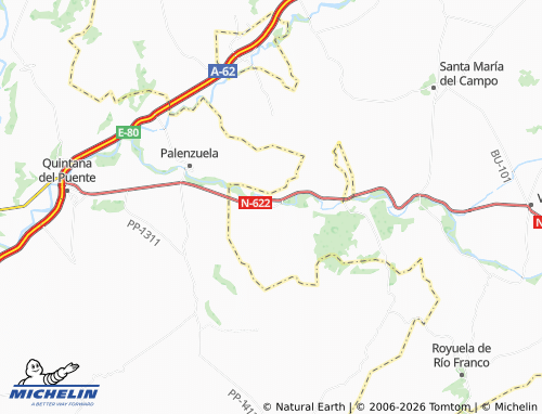 MICHELIN Peral de Arlanza map - ViaMichelin