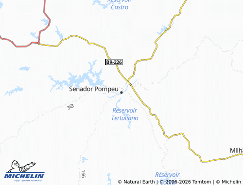 Mapa MICHELIN Senador Pompeu - ViaMichelin