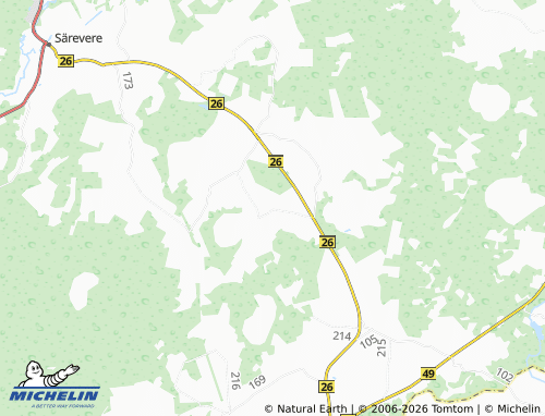 Mapa MICHELIN Saareotsa - ViaMichelin