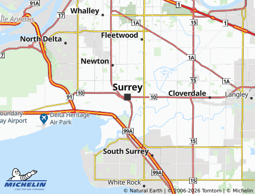 Carte MICHELIN Surrey - ViaMichelin