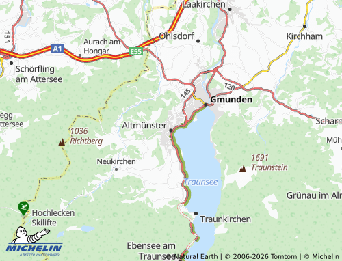 MICHELIN Altmünster map - ViaMichelin