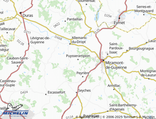 MICHELIN-Landkarte Puysserampion - ViaMichelin