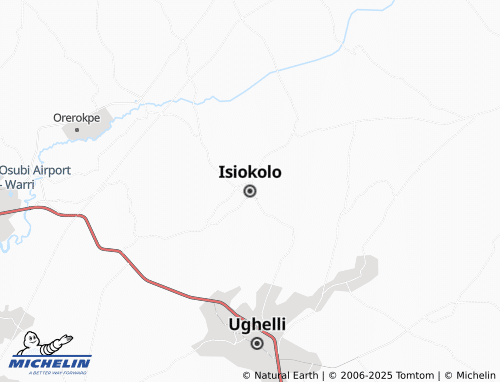 MICHELIN Isiokolo map - ViaMichelin