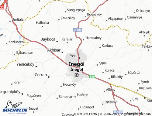 MICHELIN Cumhuriyet map - ViaMichelin