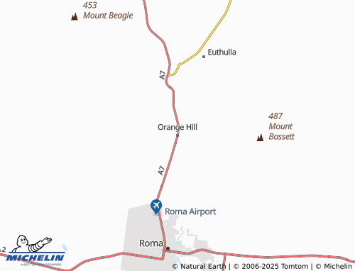 MICHELIN Orange Hill map - ViaMichelin
