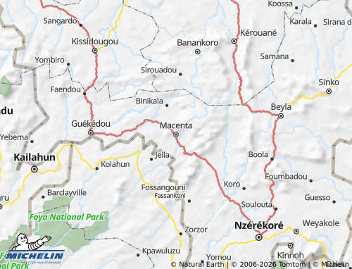 Carte MICHELIN Macenta - ViaMichelin