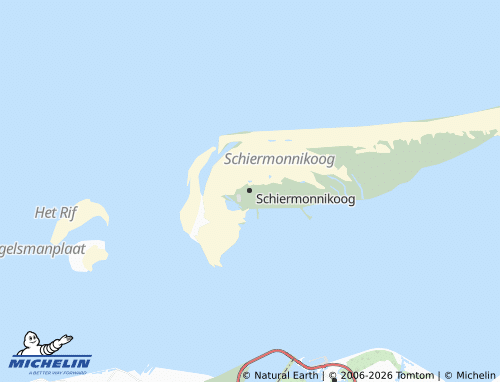 Carte MICHELIN Schiermonnikoog - ViaMichelin